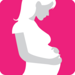 Icon illustration of pregnant women
